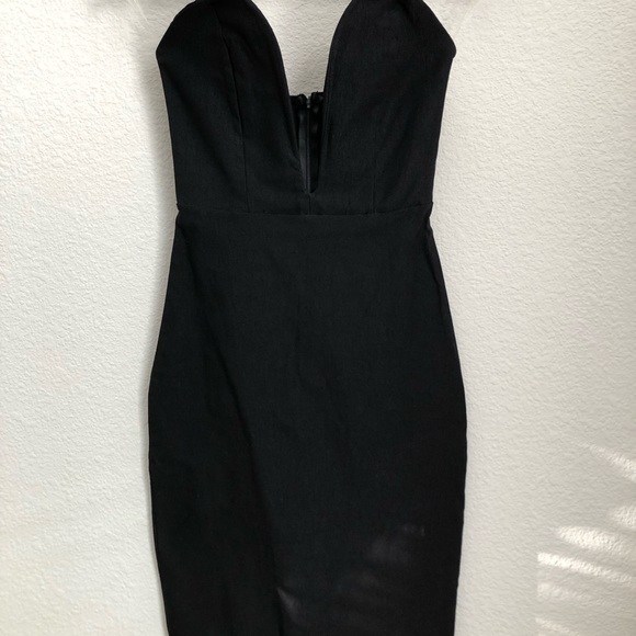 Pink Society Solemio black strapless dress small - Picture 2 of 7